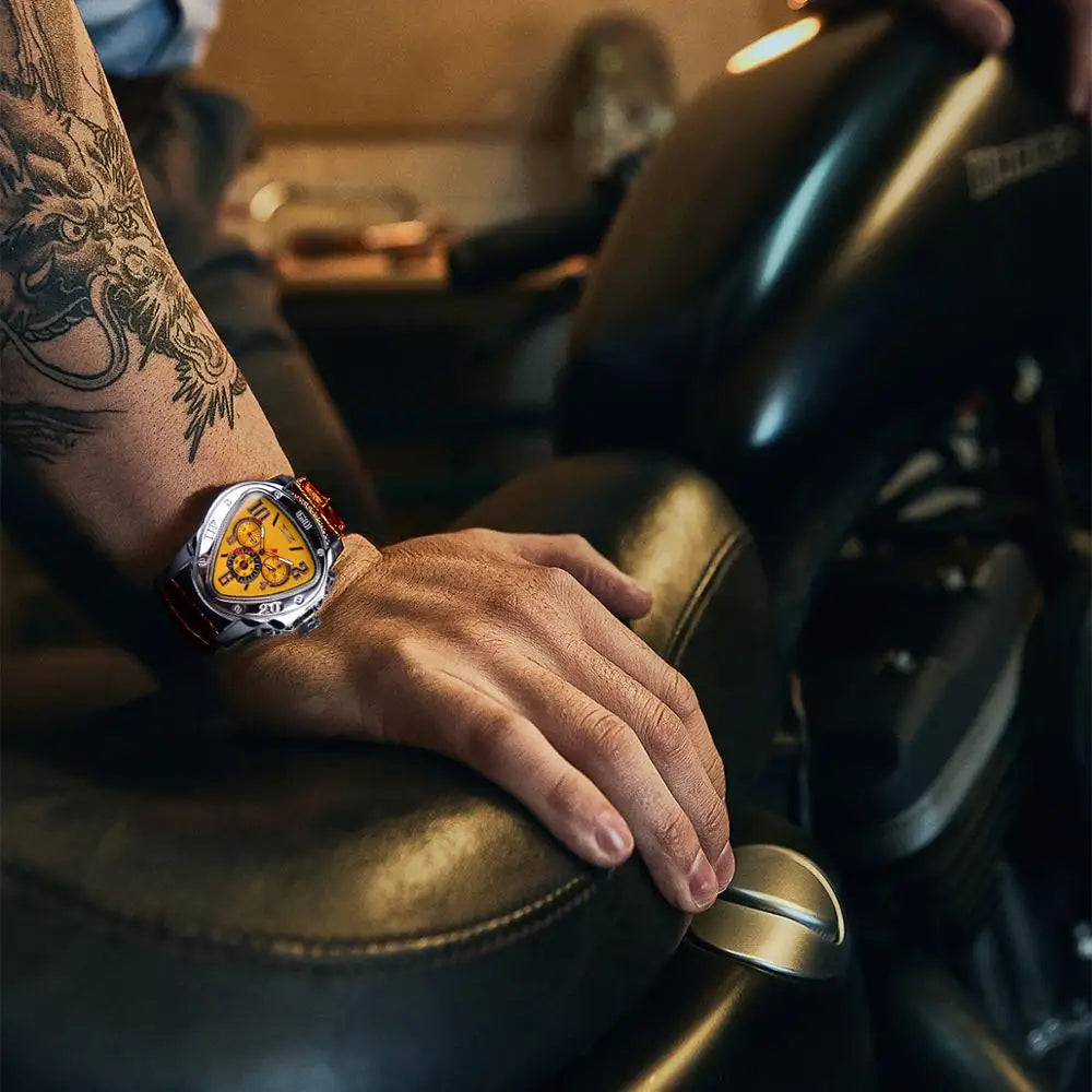 Yaguzi® Geometric Automatic Triangle Watch
