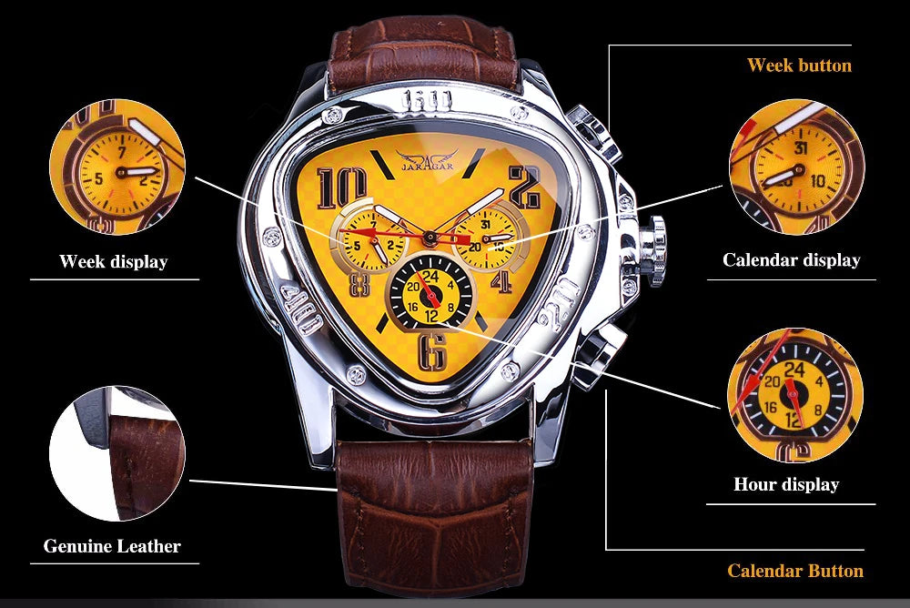 Yaguzi® Geometric Automatic Triangle Watch
