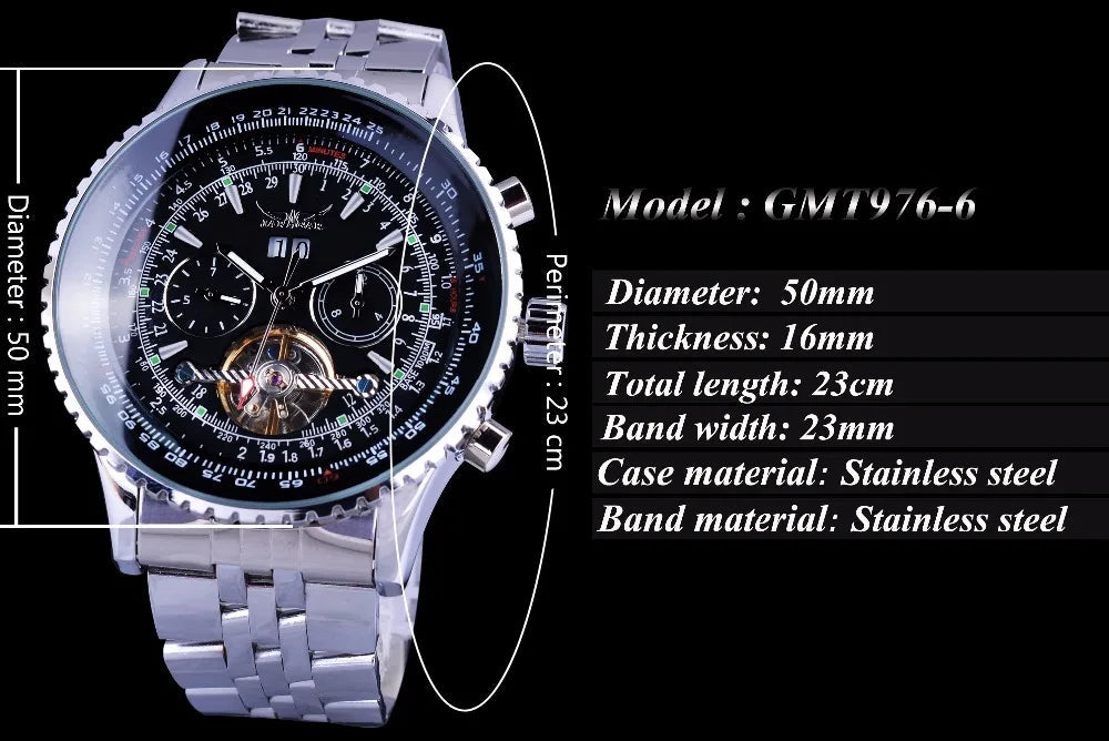 Yaguzi® Aviation Tourbillon Automatic Watch