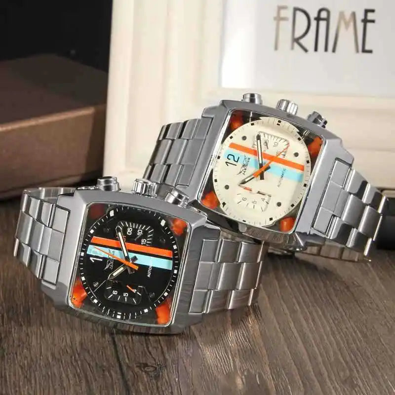 Yaguzi® 569 Retro Square Automatic Watch
