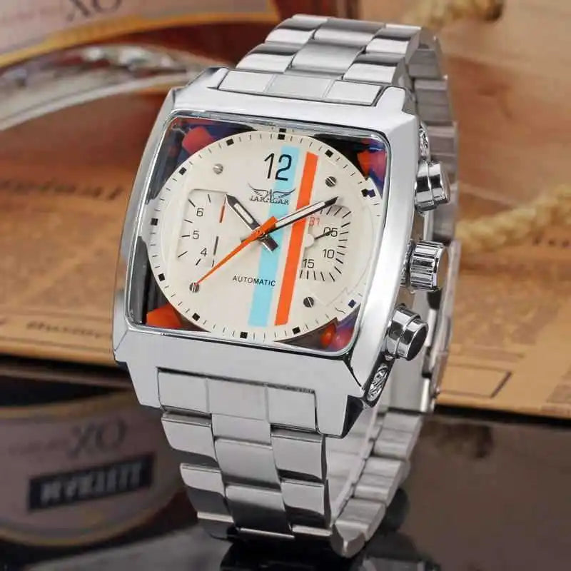Yaguzi® 569 Retro Square Automatic Watch