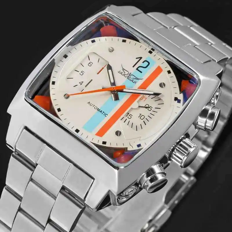 Yaguzi® 569 Retro Square Automatic Watch